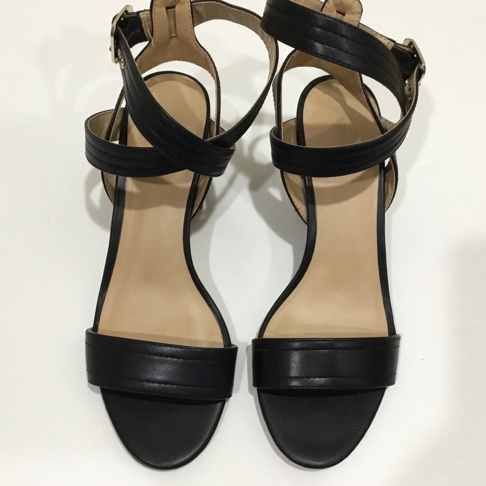 Apt. 9 Ankle Strap Open Black Shoe Size 8 - image 5